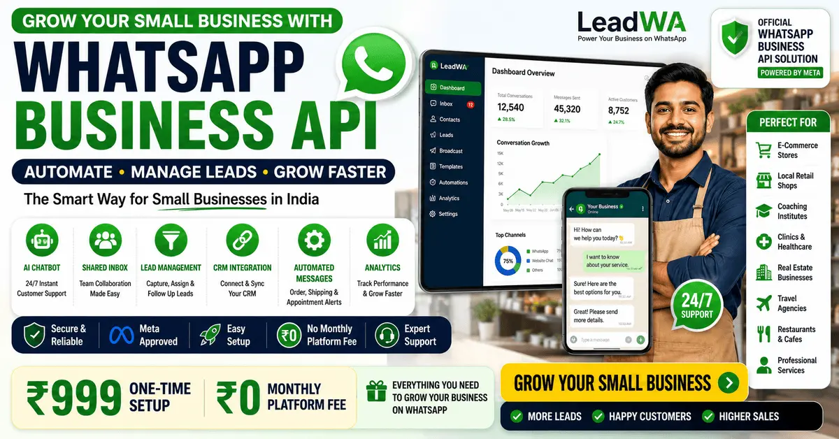 WhatsApp Business API for Small Business in India
